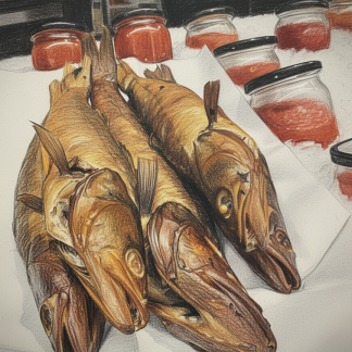 Судак гарячого копчення