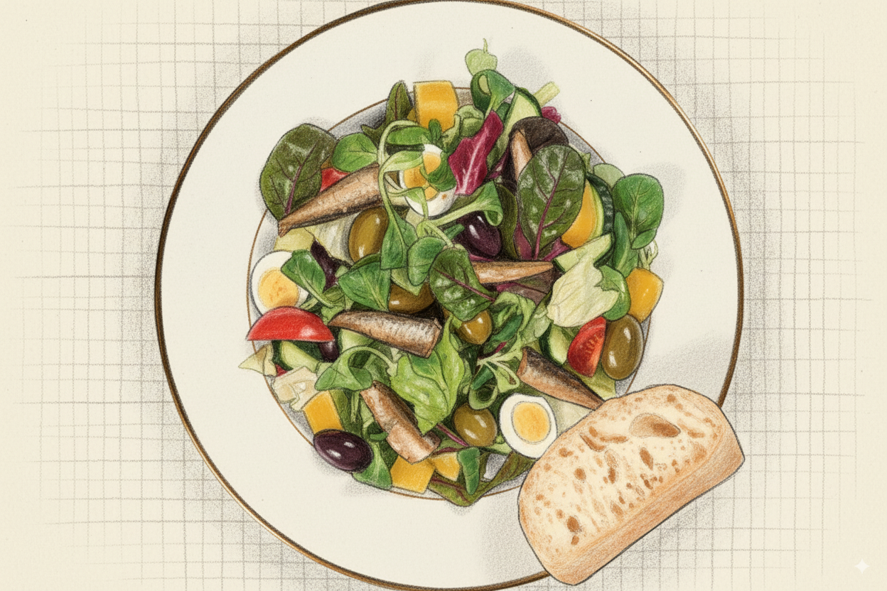 salat baltyka z shprotamy